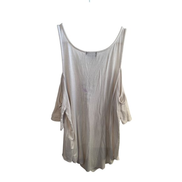 Bikero Pride White Cold Shoulder Top Sturgis Bling Design Women's Size L - Picture 6 of 8